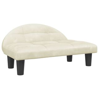 Vida XL Cama de color Blanca en forma de sofá para perros