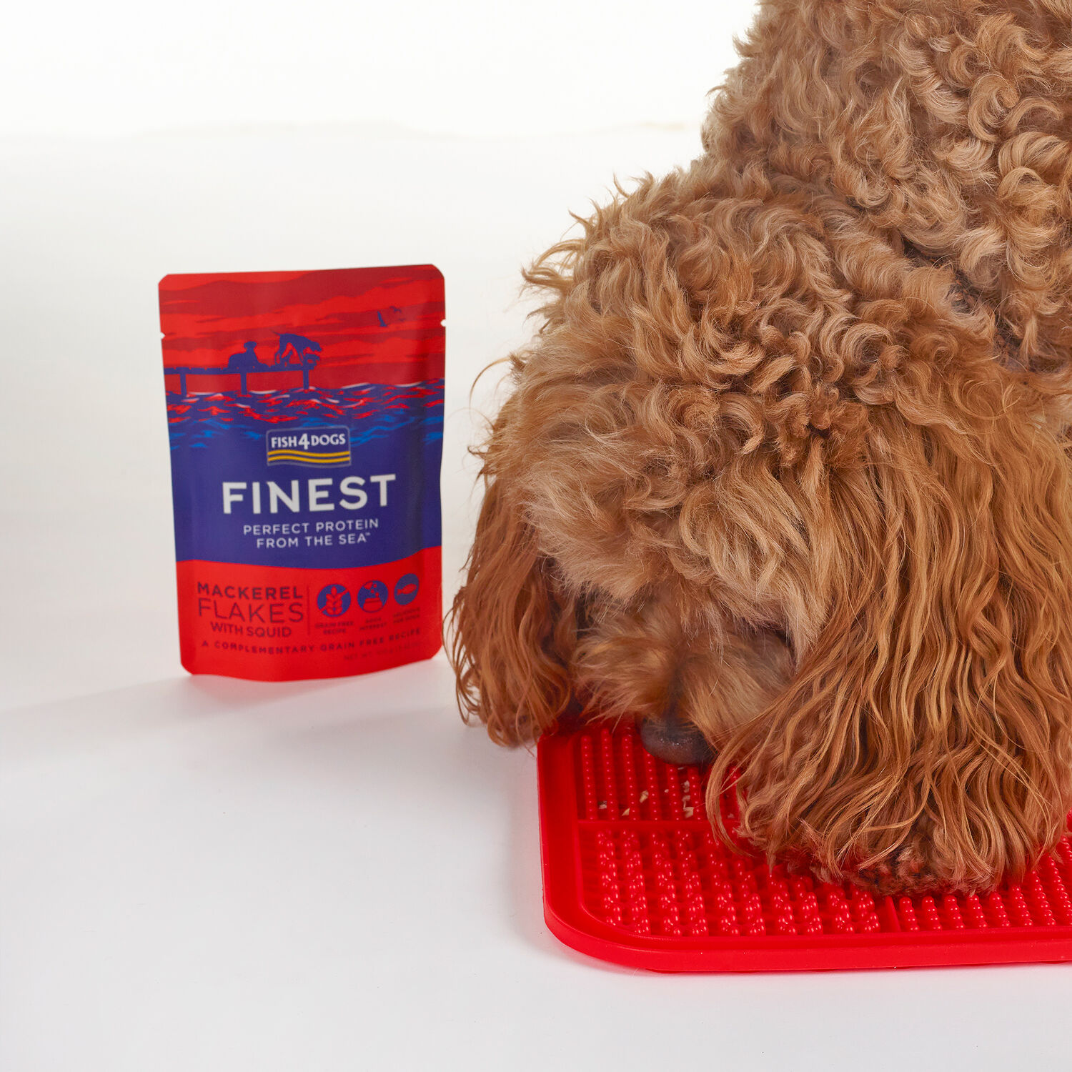 Fish4Dogs Mousse para perro sin cereales &ndash; Caballa y calamar 100 g (pack de 6), , large Imagen numero 5