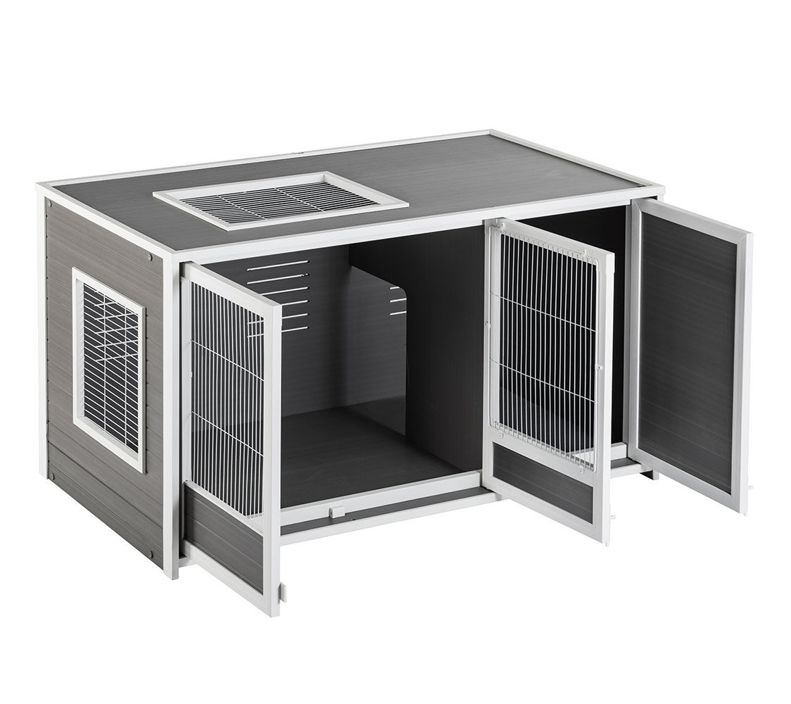 FINCA CASAREJO Conejera Nantes con madriguera y tres puertas de acceso para Conejos y cobayas thumbnail