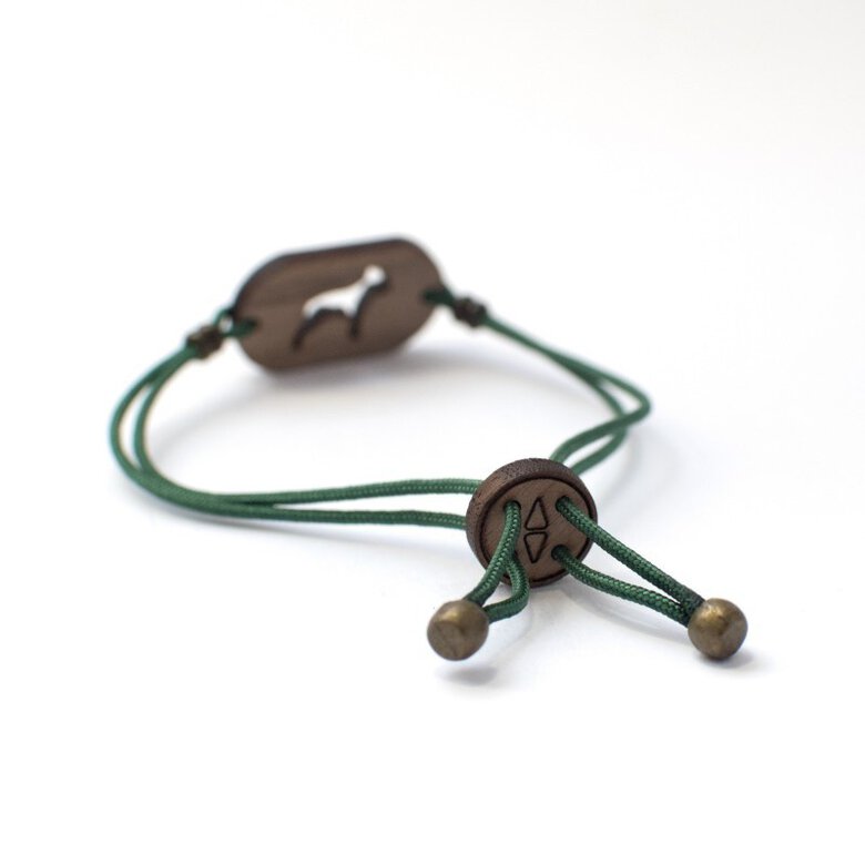 Pulsera de madera Gato Persa personalizable color Verde, , large image number null