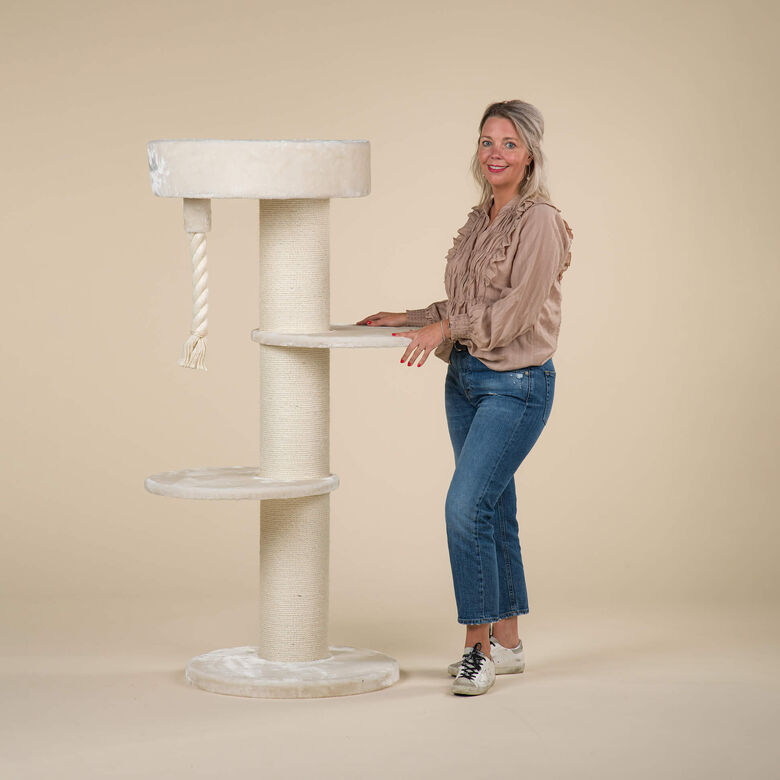 Rascador para gato Maine Coon Sleeper color Blanco thumbnail