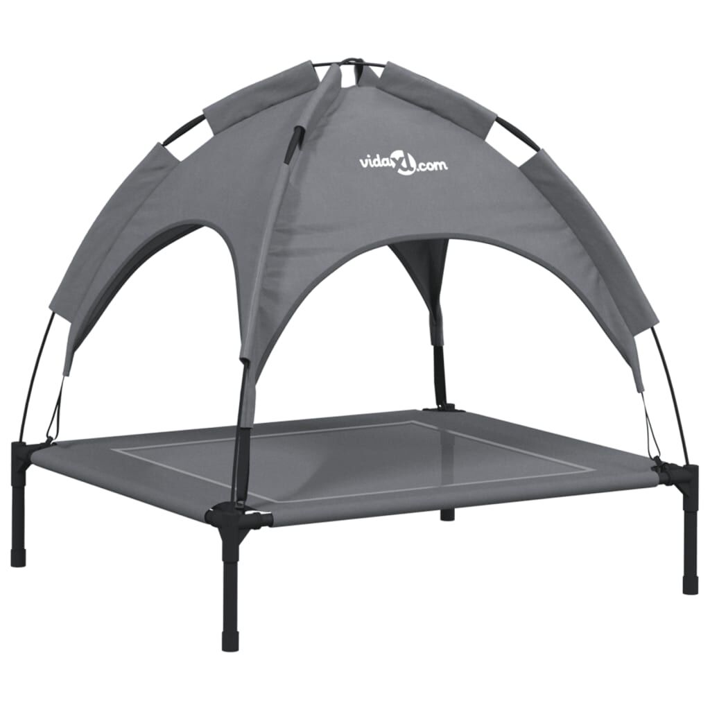 vidaXL Cama para perros con dosel antracita tela oxford y acero, , large Imagen numero 5