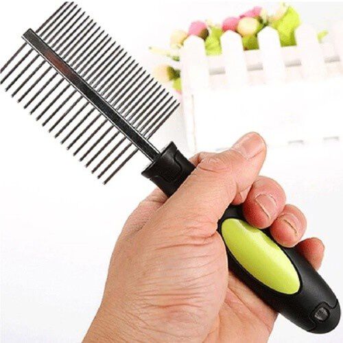 Peine doble MyPetCare para mascotas color Amarillo, , large Imagen numero 2