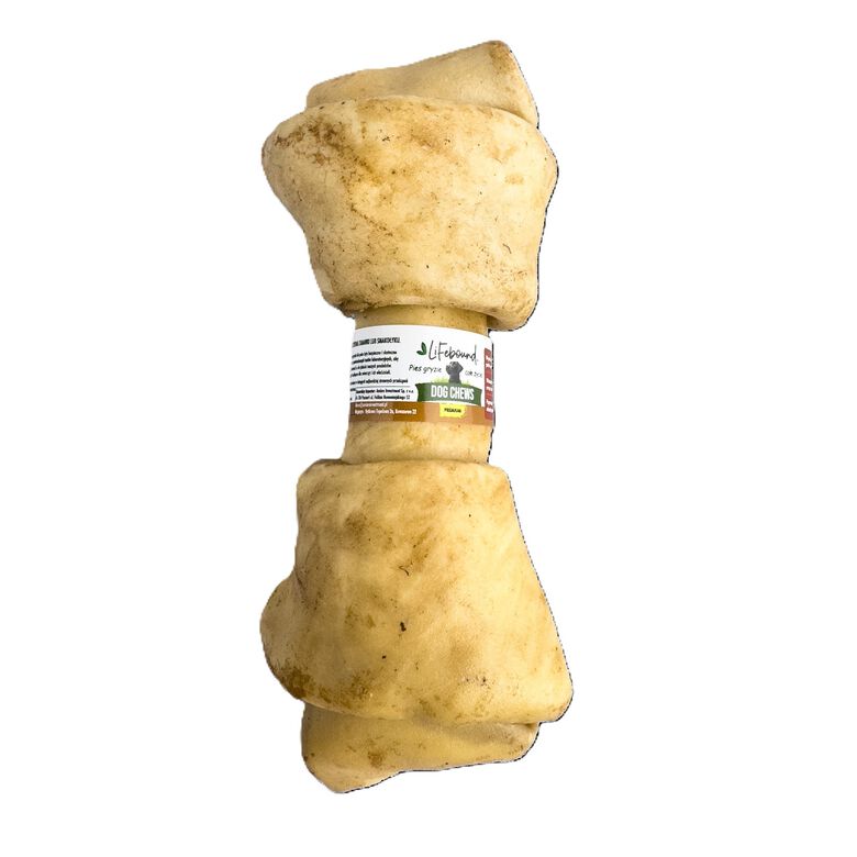 Lifebound Hueso masticable de cuero de ternera, lote de 4, 40 cm thumbnail