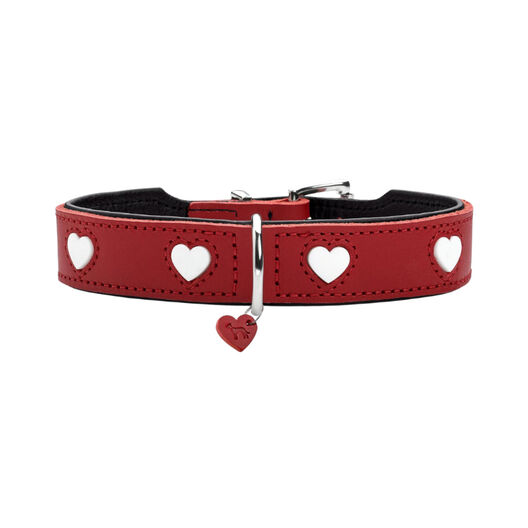 Hunter Love Collar de Cuero rojo para perros, , large image number null