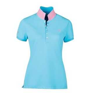 Polo manga corta Lily para mujer color Azul Bachelor