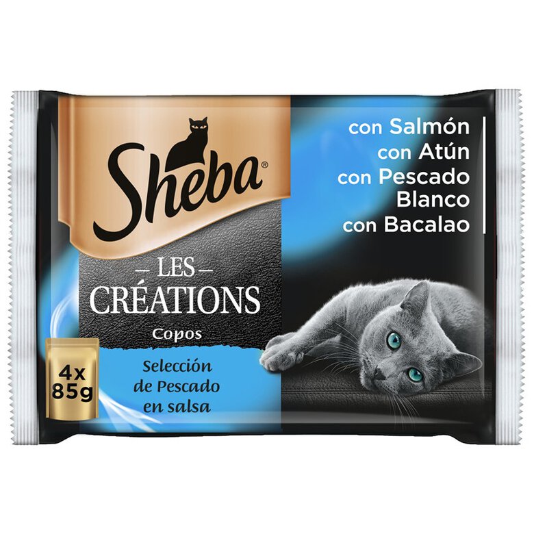 Sheba Craft Collections Pescado sobre en salsa para gatos - Pack 4, , large image number null
