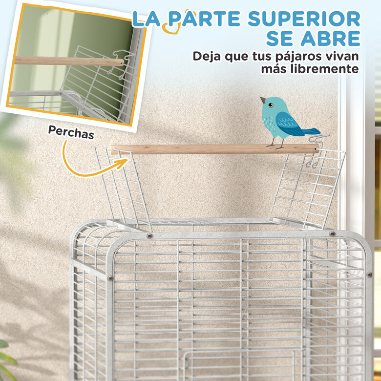 PawHut Jaula Gris para Pájaros thumbnail