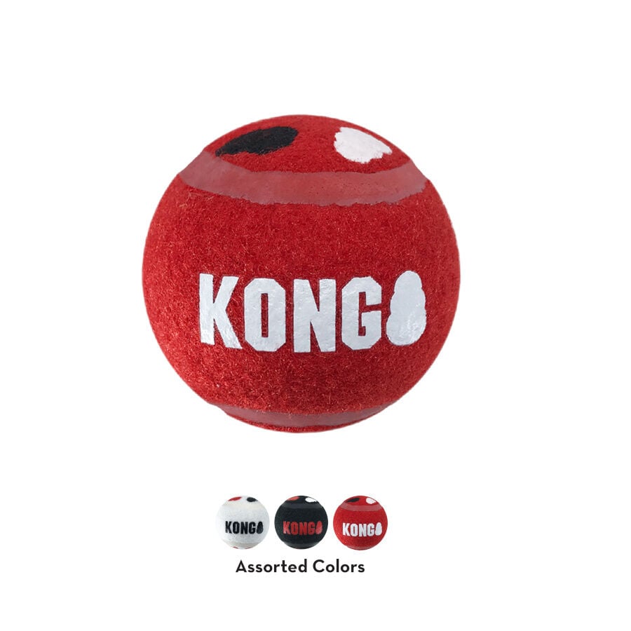 Kong Signature Sport 3-PK Pelotas de tenis para perros thumbnail