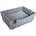 Europet bernina cama rectangular con cuerda de algodón gris para gatos, , large image number null