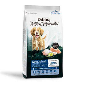 Dibaq Natural Moments Pienso Maxi Pavo y Pollo para cachorro