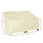 Outsunny Funda Protectora para Banco de 2 Plazas 140x84x56/94 cm Cubierta de Muebles Exterior Tela Oxford 600D con Recubrimiento Impermeable para Jardín Patio Terraza Crema, , large indicador imagen numero 3