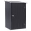 Outsunny Cobertizo Exterior de Metálico con Puerta Cerradura y Techo Inclinado para Almacenamiento de Herramientas Gris Oscuro, , large indicador imagen numero 1
