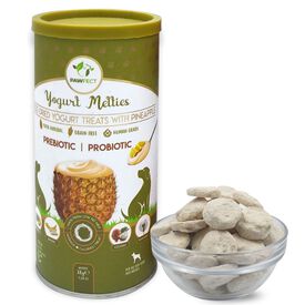 Pawfect Golosinas prebióticas y probióticas para perros: piña y yogur