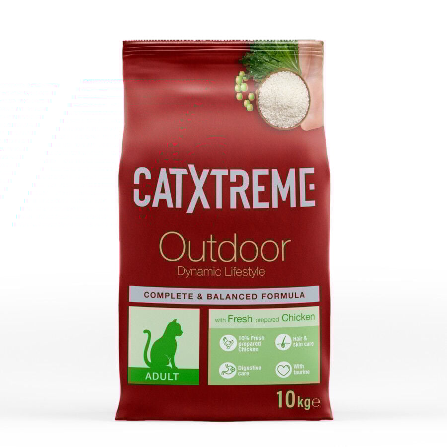 Catxtreme Adult Outdoors Pollo pienso para gatos