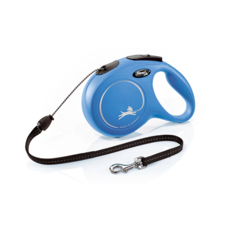 Flexi New Classic Correa de Cordón Extensible Azul para perros