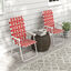 Outsunny Sillas Plegables Rojo, , large indicador imagen numero 2