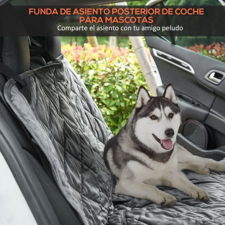 PawHut Cubierta protectora antideslizante gris para mascotas, , large image number null