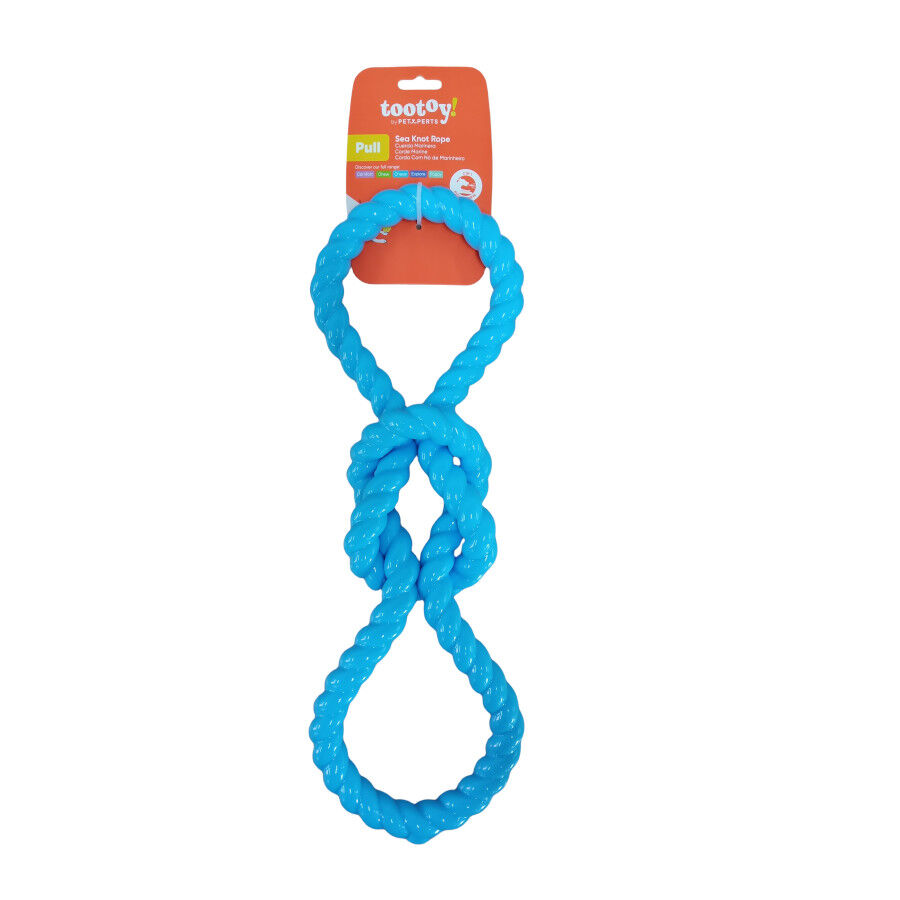 Tootoy! Mordedor Rubber Seaknot de Goma Azul para perros, , large Imagen numero 8