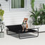 PawHut Cama Elevada Perros Negro, , large indicador imagen numero 2