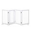 PawHut Barrera para Perros Plegable Valla para Mascotas de 4 Paneles con Puerta Pequeña Barrera de Seguridad para Escalera Pasillo 220x36x91 cm Blanco, , large indicador imagen numero 1