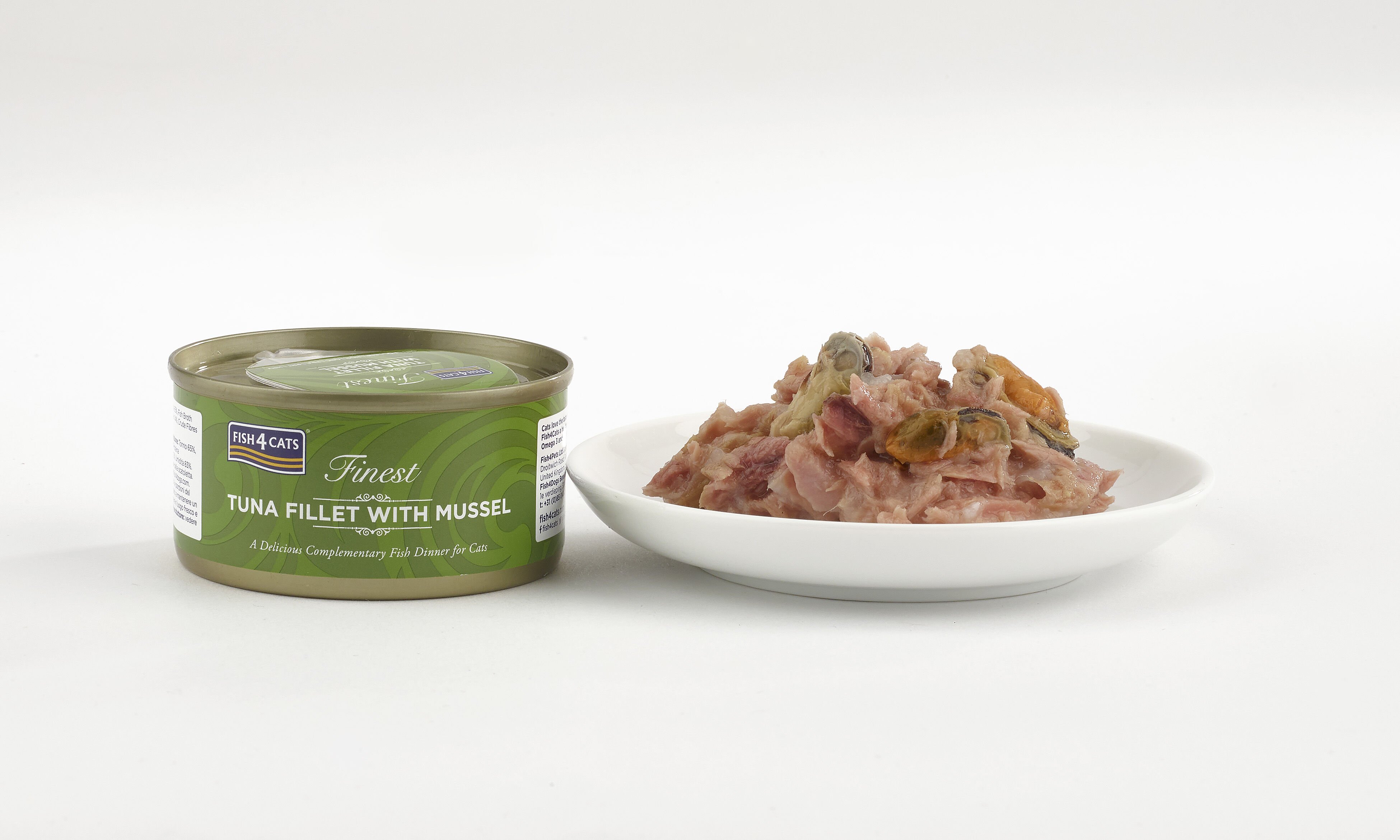 Fish4Cats Lata Filete Atún con Mejillón para gatos thumbnail