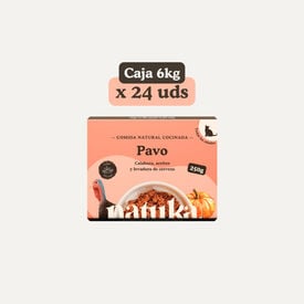 Natuka Comida Natural Men&uacute; Cocinado Pavo para gatos