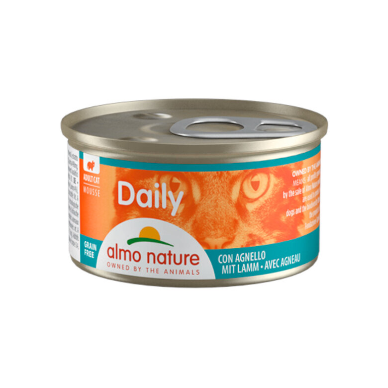 Almo Nature Adult Daily Mousse de Cordero lata para gatos , , large image number null
