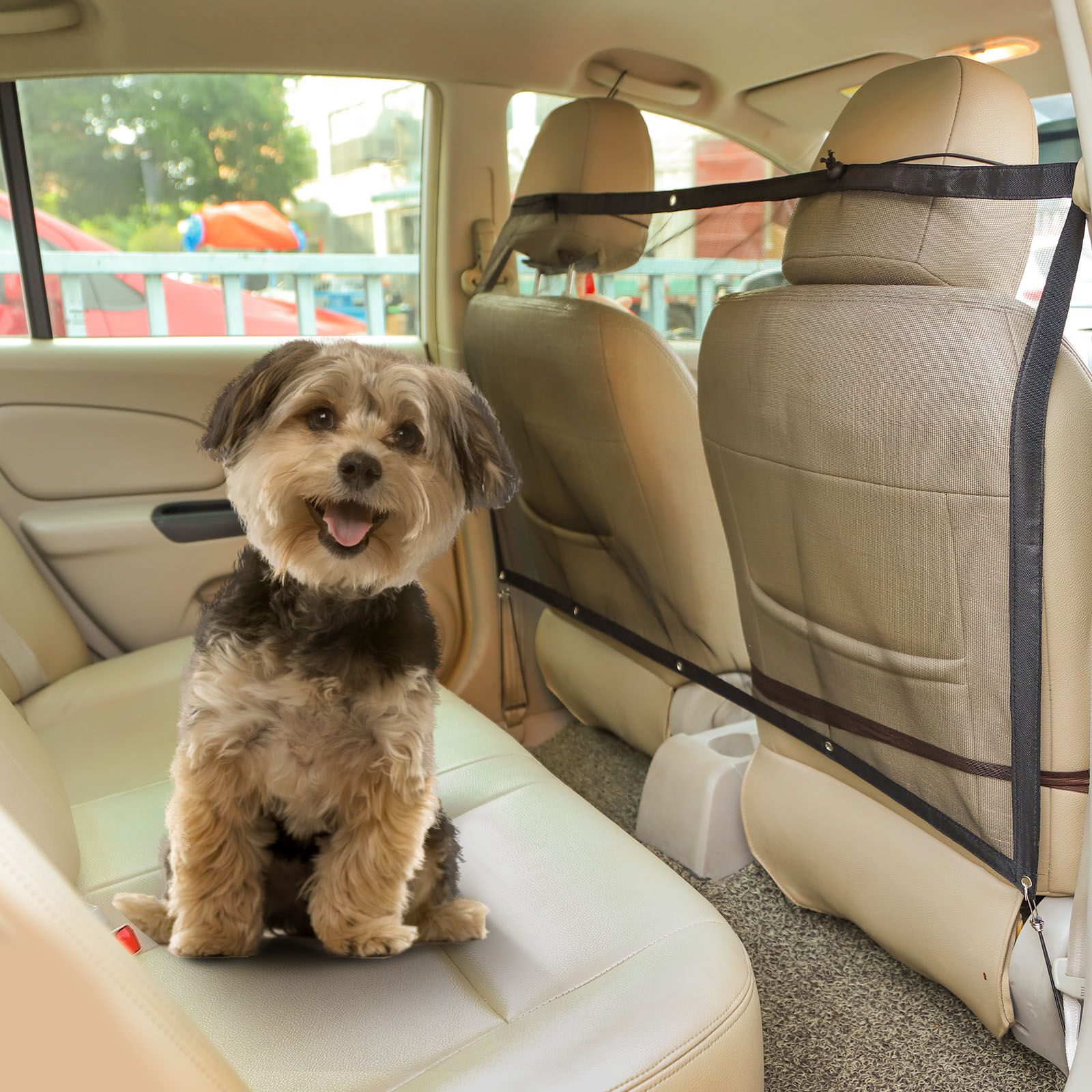 Nobleza Vallas Para Perros,Red de Barrera,Reja Coche Perro Maletero Universal, mascotas perros accesorios,115 x 62 cm, , large Imagen numero 2