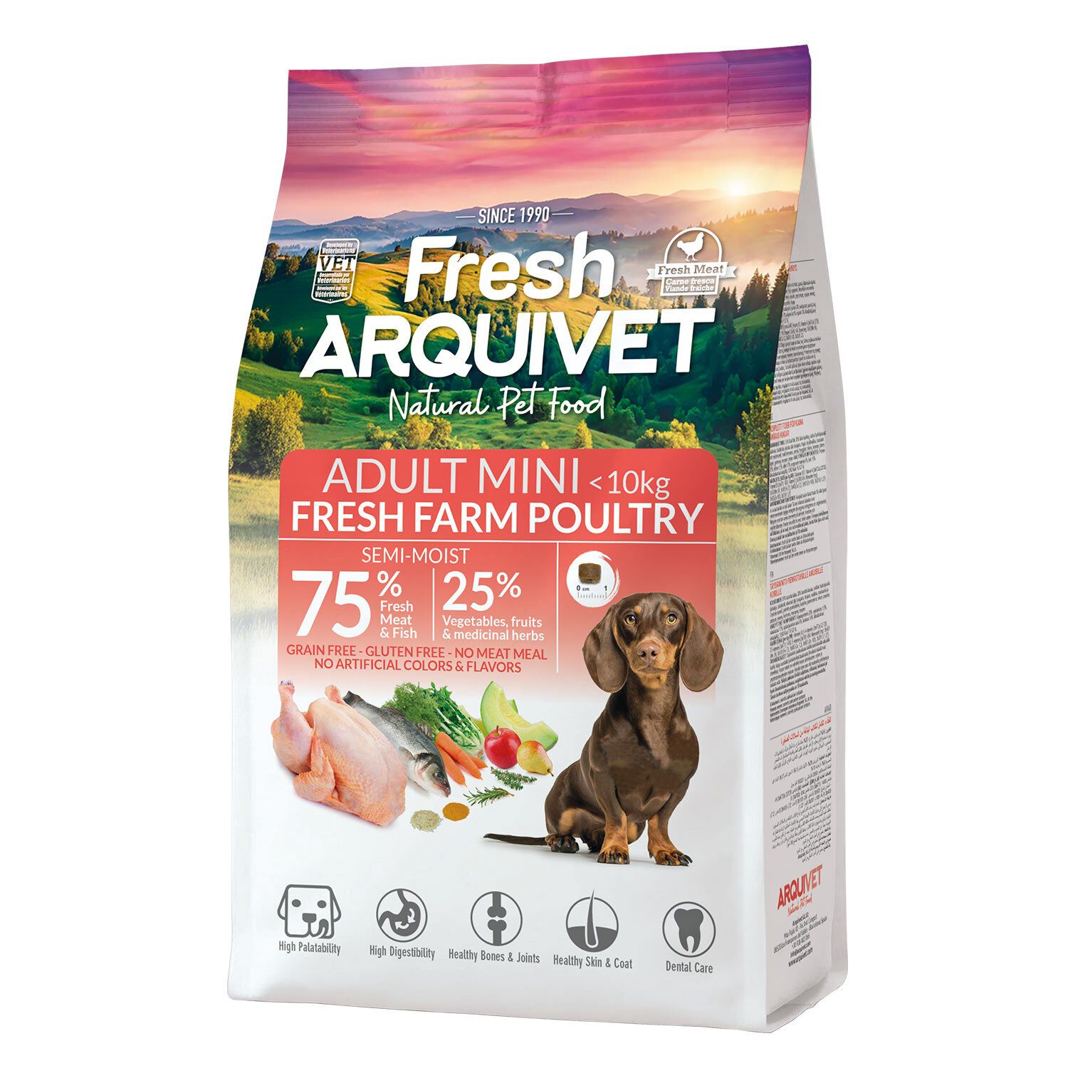 Pienso ARQUIVET Adult MINI 2,5 kg - Pollo de granja, , large Imagen numero 3
