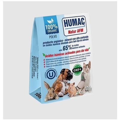 Humac suplemento alimenticio en polvo natural 100g para animales