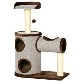 PawHut árbol rascador marrón para gatos medianos