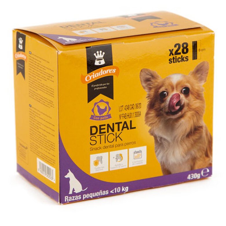 Criadores Dental Stick pollo para perros pequeños image number null