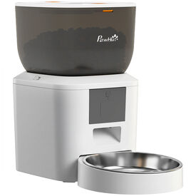 PawHut Comedero Autom&aacute;tico Mascota Blanco