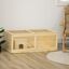 PawHut Jaula para Hámster de Madera 100x58x38 cm Casa para Roedores con Tapa Abatible Panel de Acrílico Bandeja Extraíble y Cabaña para Conejos Chinchillas Natural, , large indicador imagen numero 2