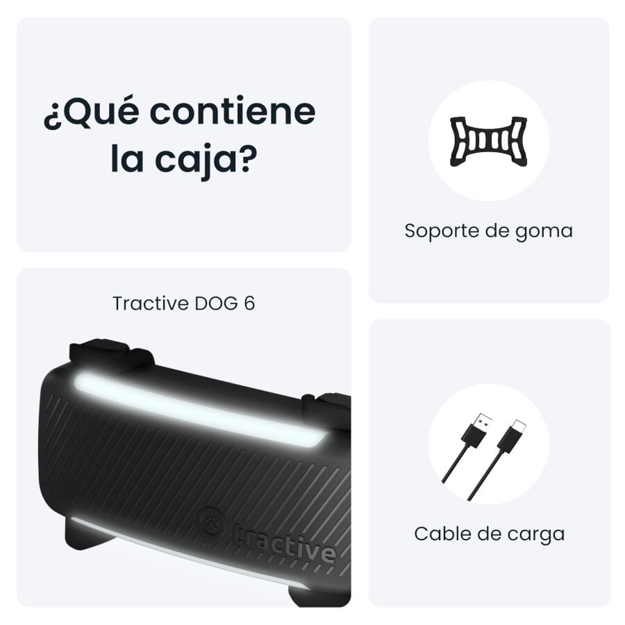 Tractive GPS Dog 6 Negro Rastreador para perros thumbnail