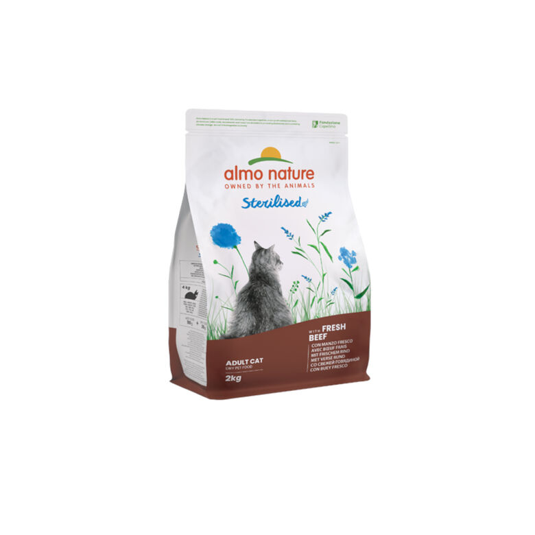 Almo Nature Sterilised de Ternera pienso  para gatos