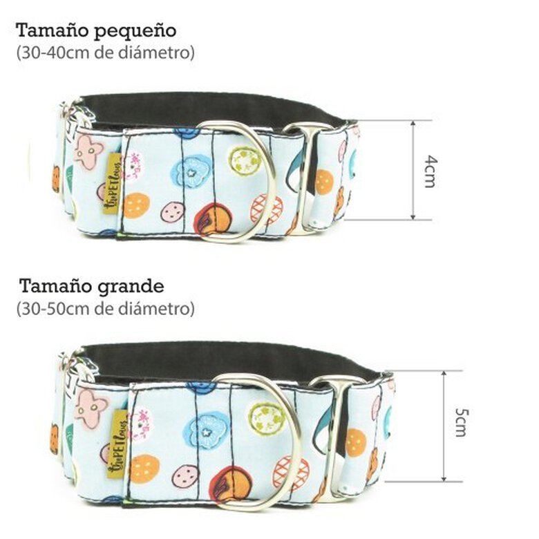 Collar Martingale Triángulos para perros color Rojo, , large image number null