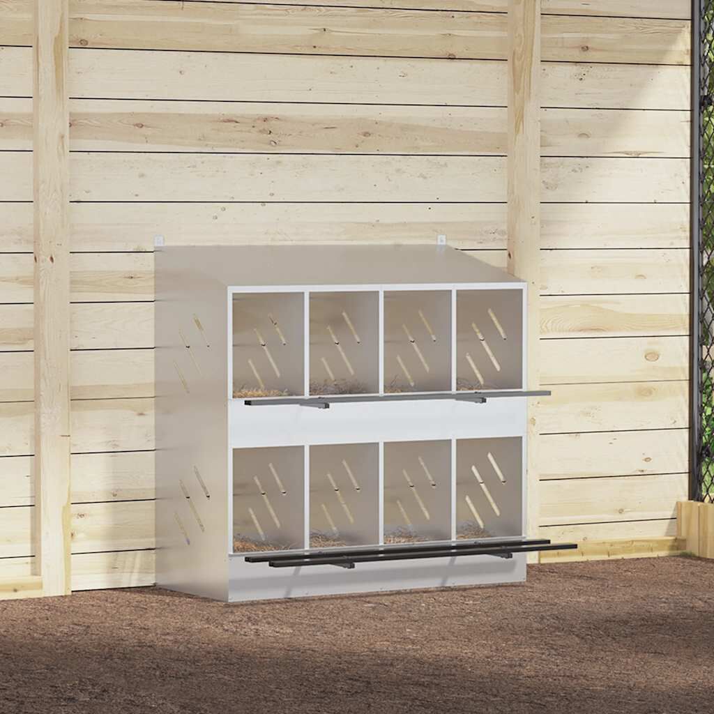 VidaXL Nido Plateado para gallinas thumbnail