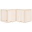vidaXL Puerta para perros plegable 4 paneles madera de álamo 320 cm, , large indicador imagen numero 3