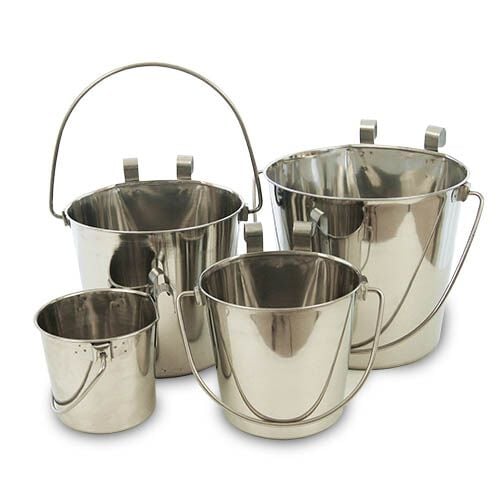 Bebedero de Cubo para perros, Acero inoxidable, especial para colgar en jaulas, 1.900 ml de capacidad., , large Imagen numero 2