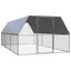 vidaXL Jaula gallinero de acero galvanizado 3x12x2 m, , large indicador imagen numero 6
