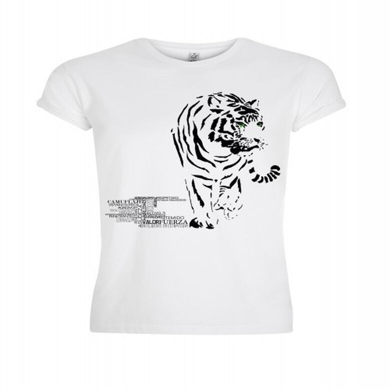 Camiseta de hombre algodón orgánico perezoso color Blanco thumbnail
