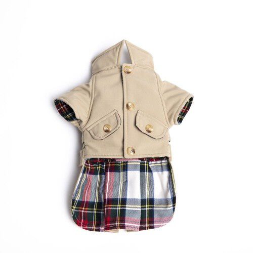 Gabardina Frankie para perros color Beige, , large Imagen numero 2