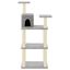 Vidaxl Rascador para gatos con postes de sisal gris claro, , large indicador imagen numero 2