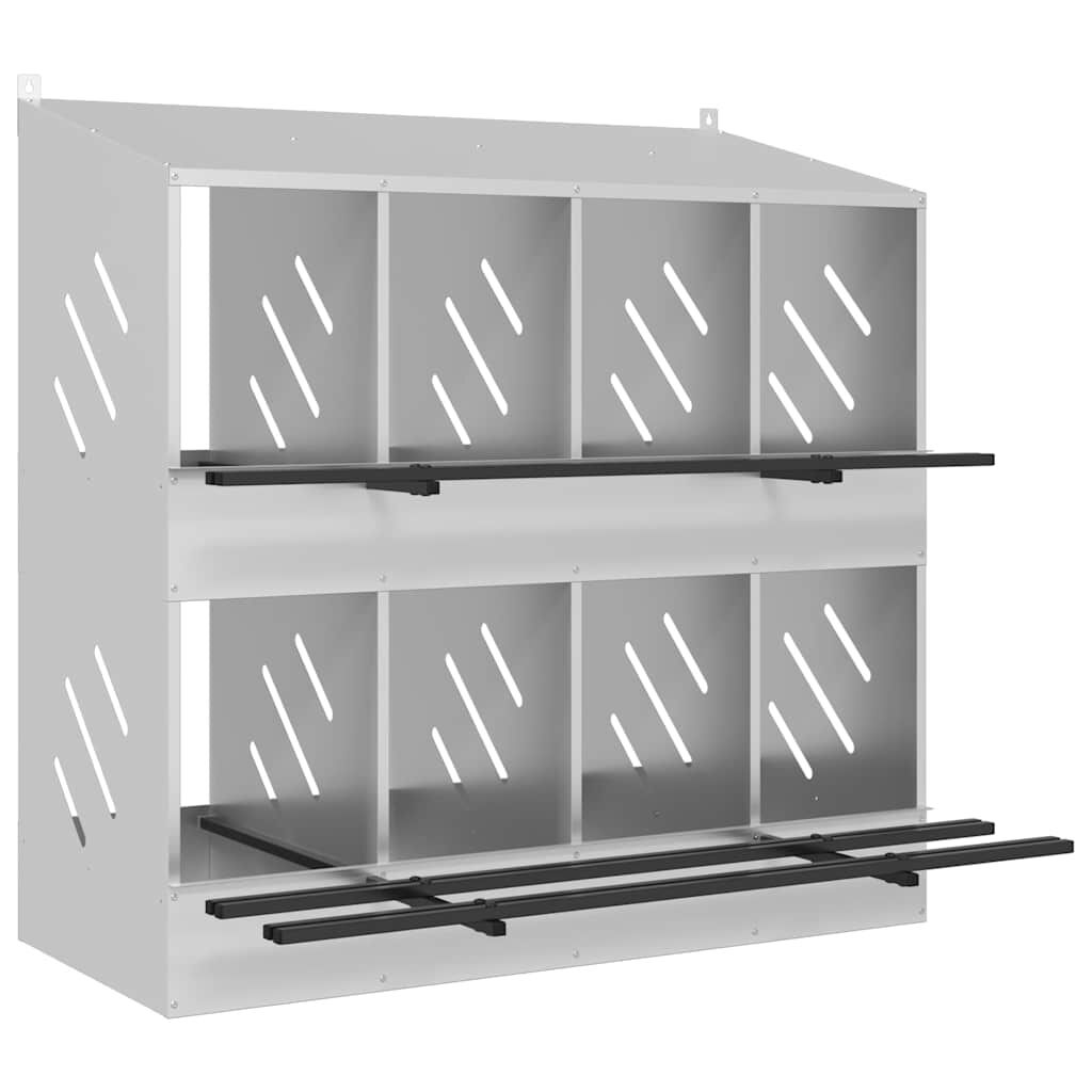 VidaXL Nido Plateado para gallinas thumbnail