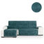 Cubre Sofá Protector Antimanchas acabado aterciopelado Azul Chaise Longue Izquierdo Extra 290 cm (300-350 cm), , large indicador imagen numero 1