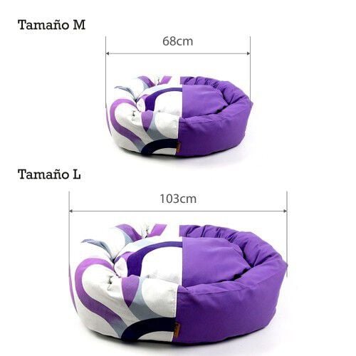 Cuna Donut Aros para perros color Lila, , large Imagen numero 3