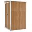 vidaXL Cobertizo jardín pared acero galvanizado marrón 118x100x178 cm, , large indicador imagen numero 1