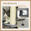 PawHut Árbol Rascador para Gatos Grande de 144 cm Torre para Gatos Interior con Postes para Rascar Cama Cueva Plataformas y Bolas Colgantes 49x49x144 cm Gris, , large indicador imagen numero 5